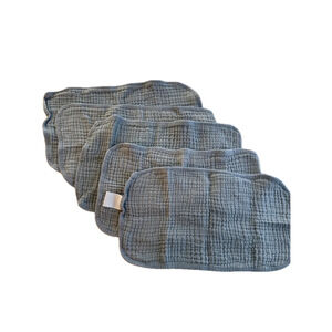 Unisex Baby Yeefoss Burp Cloths One Size Gray set of five